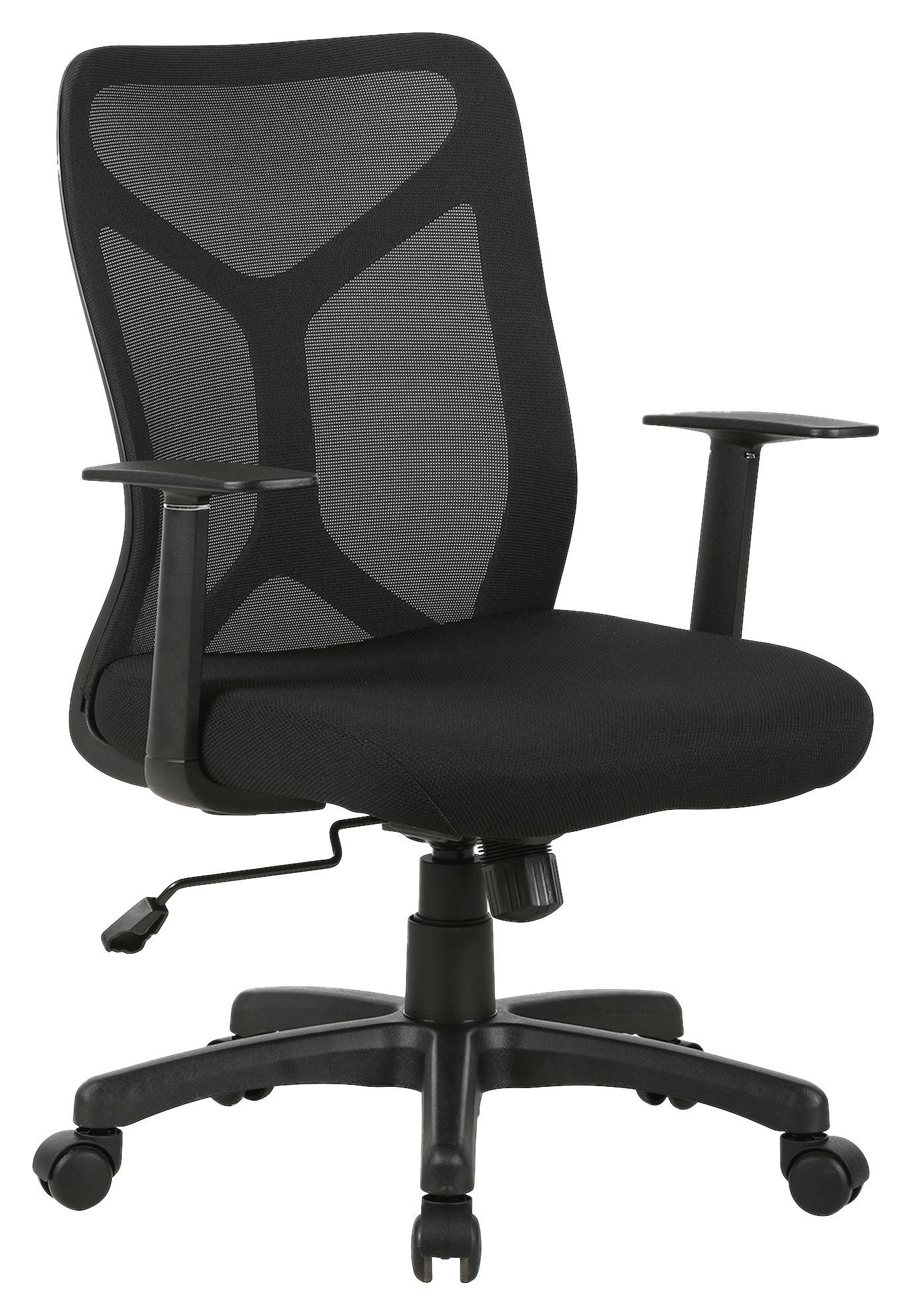 Drehstuhl Bone - Schwarz, MODERN, Kunststoff/Textil (61,5/91/51,5cm) - MID.YOU