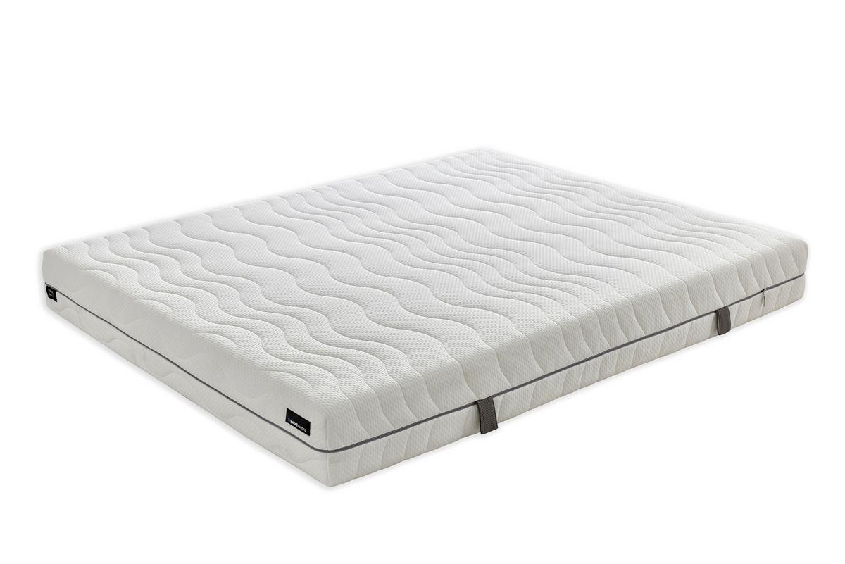 Taschenfederkernmatratze Royal Duo 120x200 cm H2/H3 H: 22 cm - Weiß, Basics, Textil (120/200cm) - Yatas