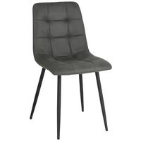 Židle NINO šedá mikrofáza - šedá/černá, Moderní, kov/dřevo (45/88/54,5cm) - Based