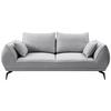 2-Sitzer-Sofa Cavo, Grau B: 208 cm - Schwarz/Grau, MODERN, Textil (208/86/118cm) - MID.YOU