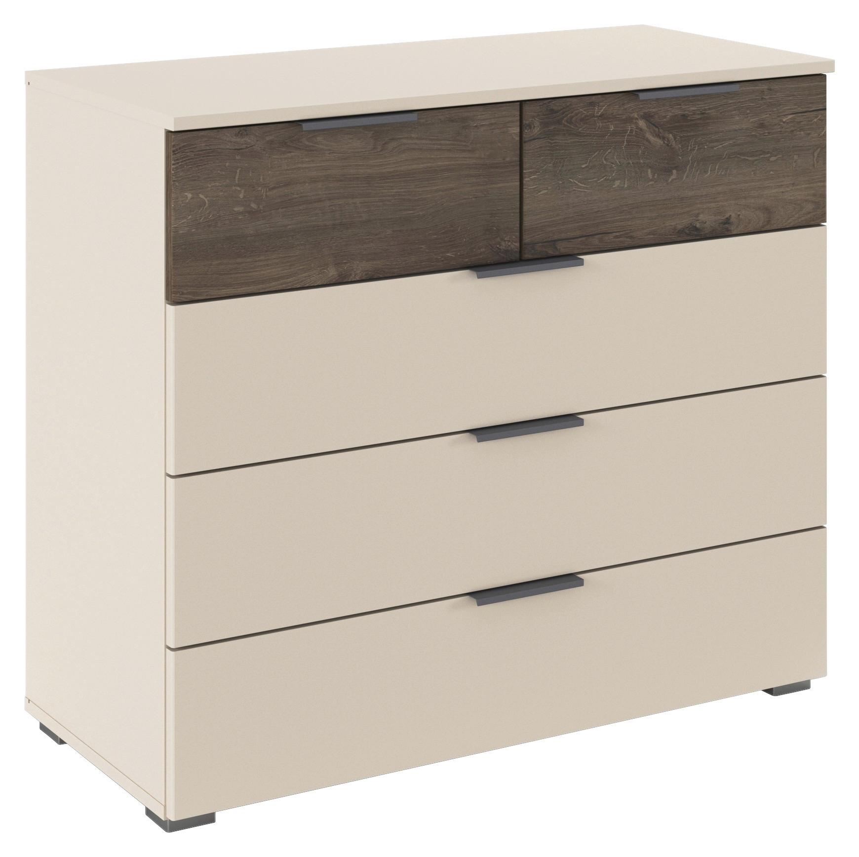 Kommode Sajo-Extra Champagner B: 93 cm - Champagner, Trend, Holzwerkstoff (93/81/42cm)