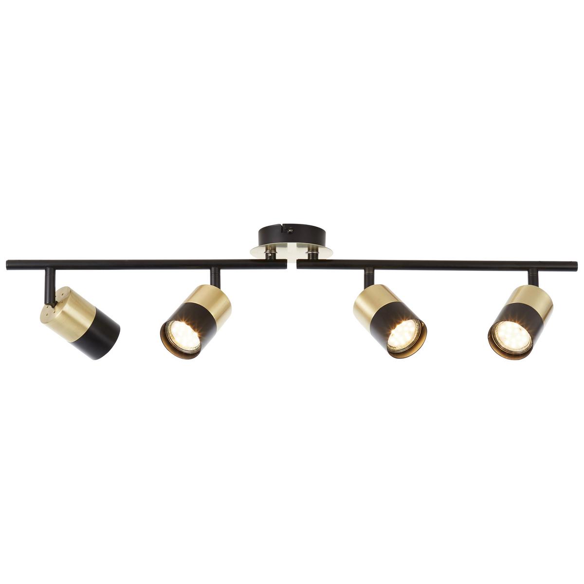 Deckenleuchte Maribel L: 76,5 Cm Schwenkbar - Messingfarben/Schwarz, Design, Metall (76,5/16,8/18cm) - Brilliant