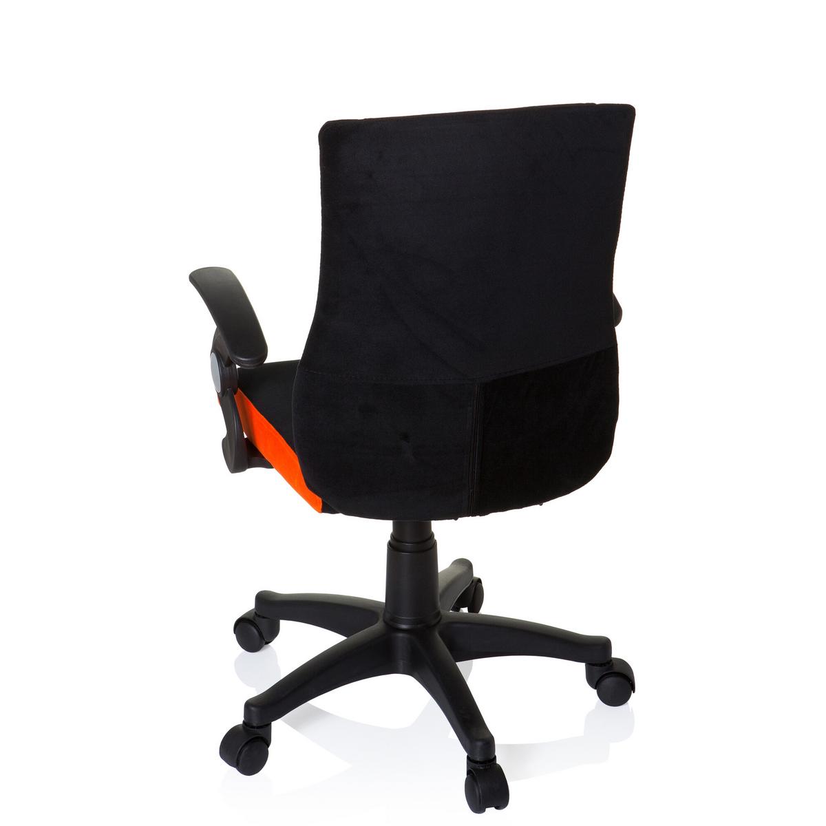 Jugenddrehstuhl Kiddy Pro Al Orange/schwarz - Schwarz/Orange, Basics, Kunststoff (50/87-97/40cm) - MID.YOU