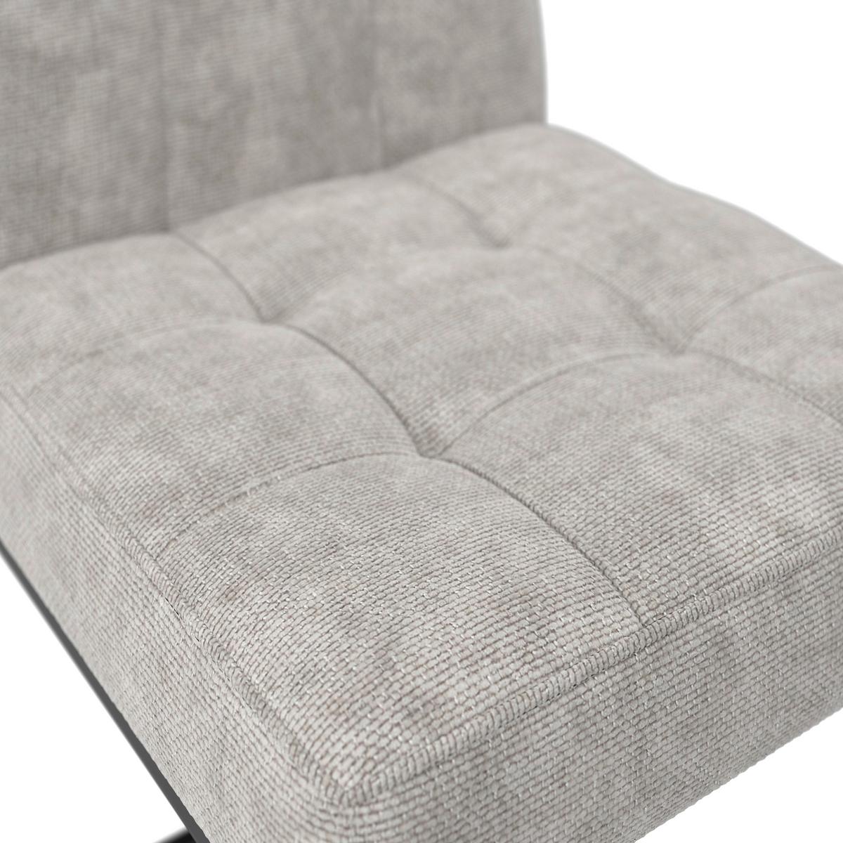 Stolička NOVA světle šedá - černá/světle šedá, Moderní, kov/dřevo (46/97/62cm) - Bessagi Home