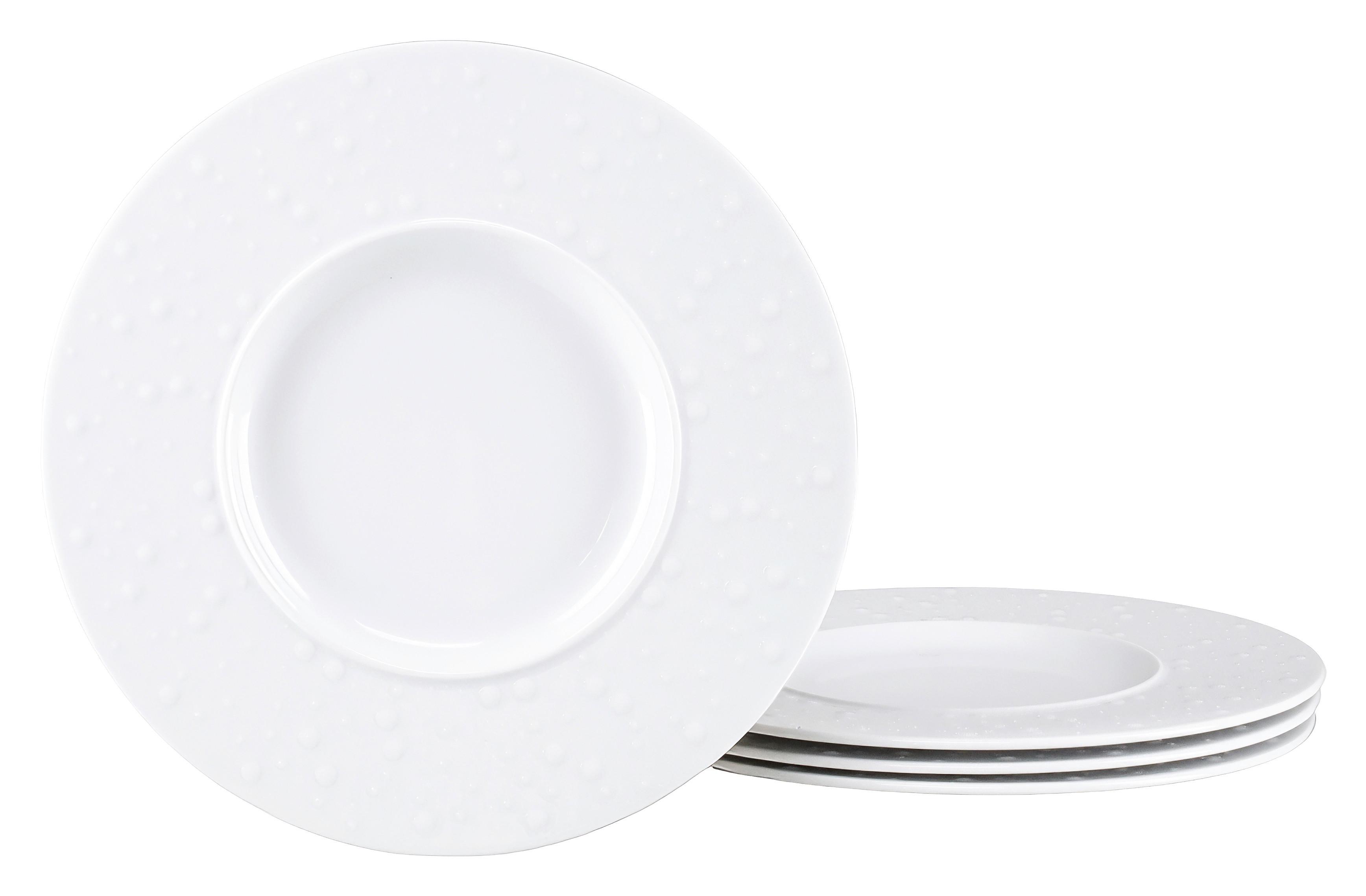 Gourmetteller Porzellan, weiß - Weiß, Basics, Keramik (30/2,5cm) - Creatable