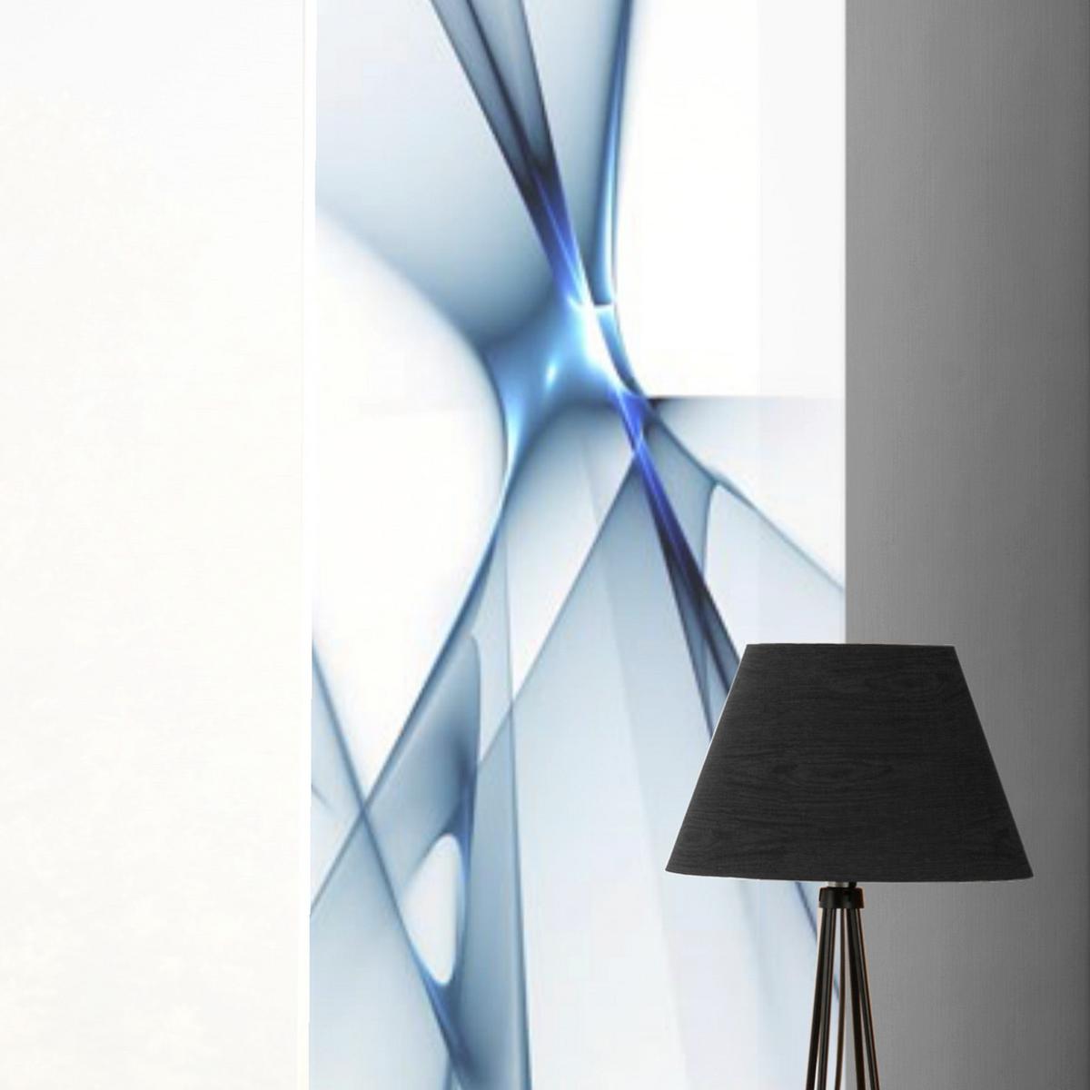 Flächenvorhang 6-Tlg. Franklin B: 60 cm, Blau - Blau, Basics, Textil (60/245cm)