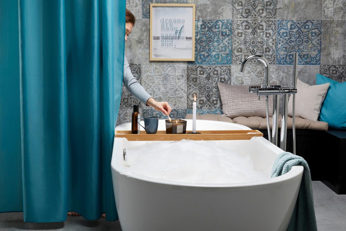 VONNÁ SVÍČKA ZEN BAMBOO - bílá/krémová, Design, sklo (10/10/10cm) - Inscent