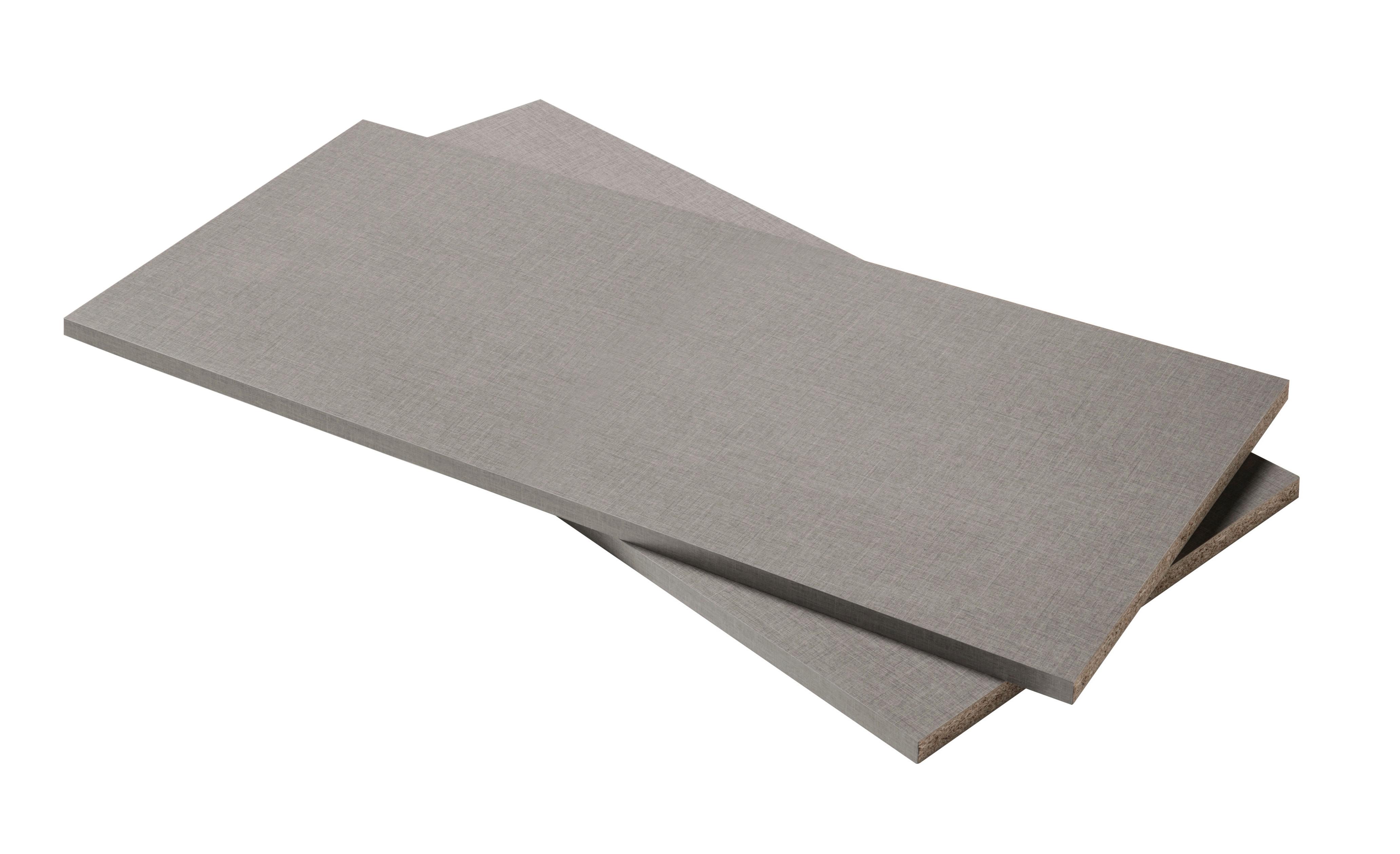 Belső Polc Szett Tartozékok - szürke, Basics, faalapú anyag (105,2/2,2/42cm) - MID.YOU