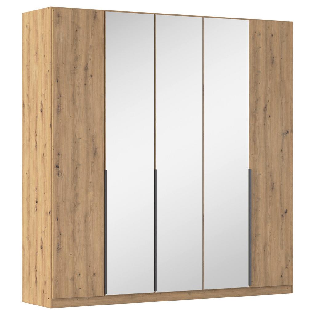 Drehtürenschrank Mit Spiegel 226 Cm Alabama, Eiche