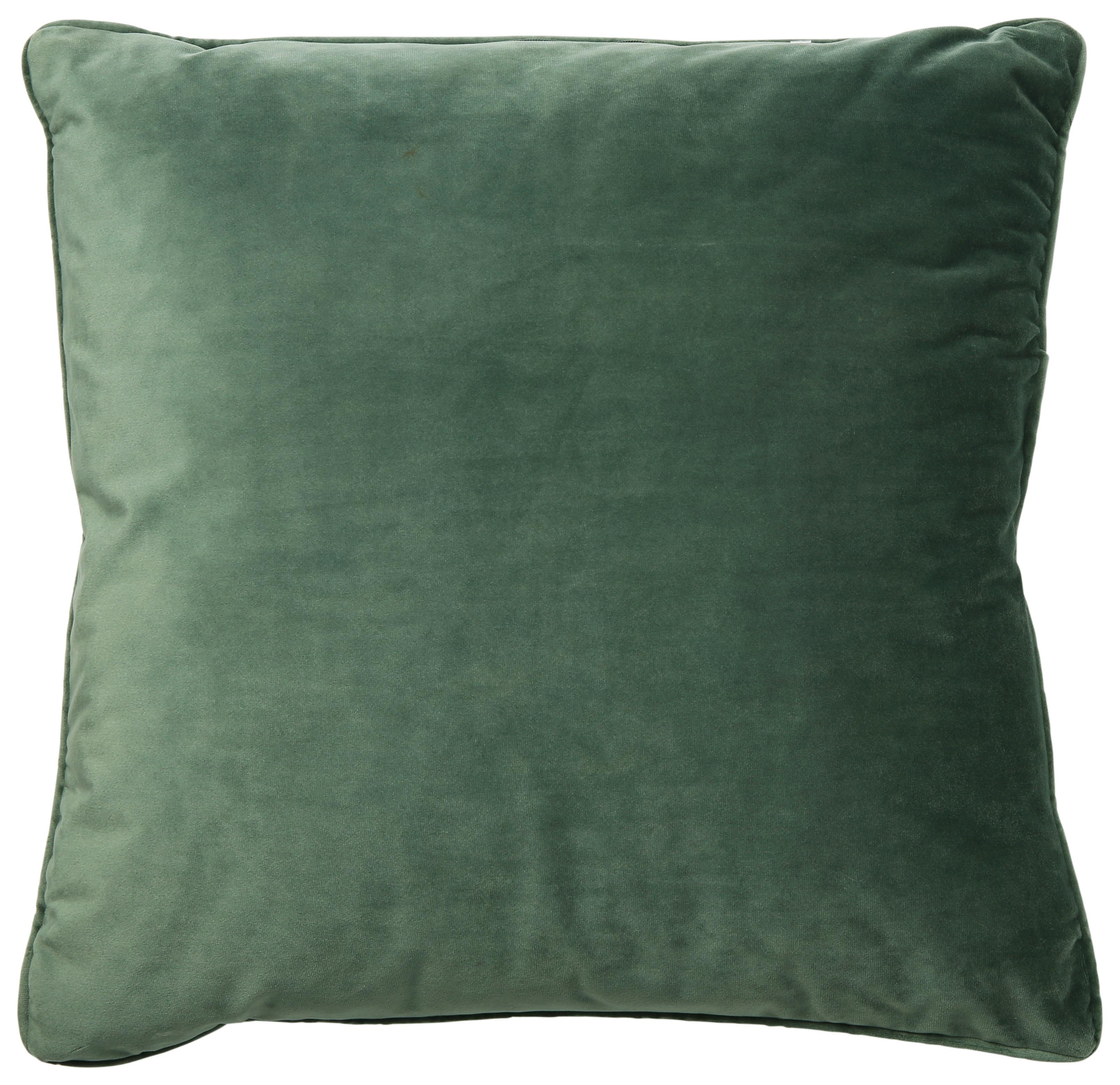Dekoračný Vankúš Viola, 45/45 Cm, Zelená - zelená, Konvenčný, textil (45/45cm) - Premium Living