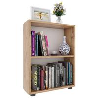 Regál Bulas š: 55 cm, dub medový - černá/medový dub, Moderní, kompozitní dřevo/plast (55/72/20cm) - MID.YOU