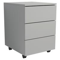 Rollcontainer Dalosa Grau B: 39 Cm - Schwarz/Grau, Design, Holzwerkstoff (39/55/45cm) - MID.YOU