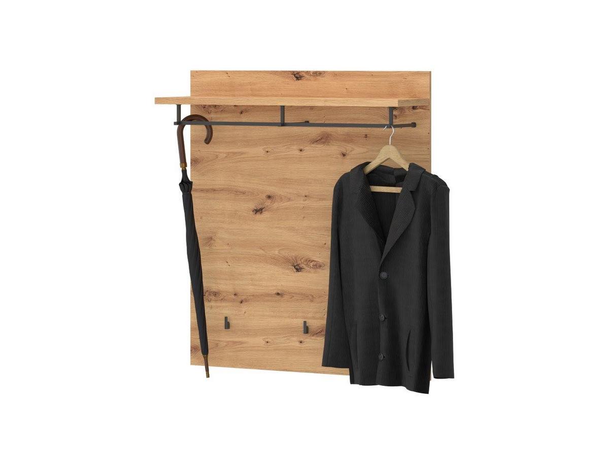 Garderobenpaneel Turino Eiche Artisan Dekor B: 86 cm - MODERN, Holzwerkstoff (86/101/29,6cm)