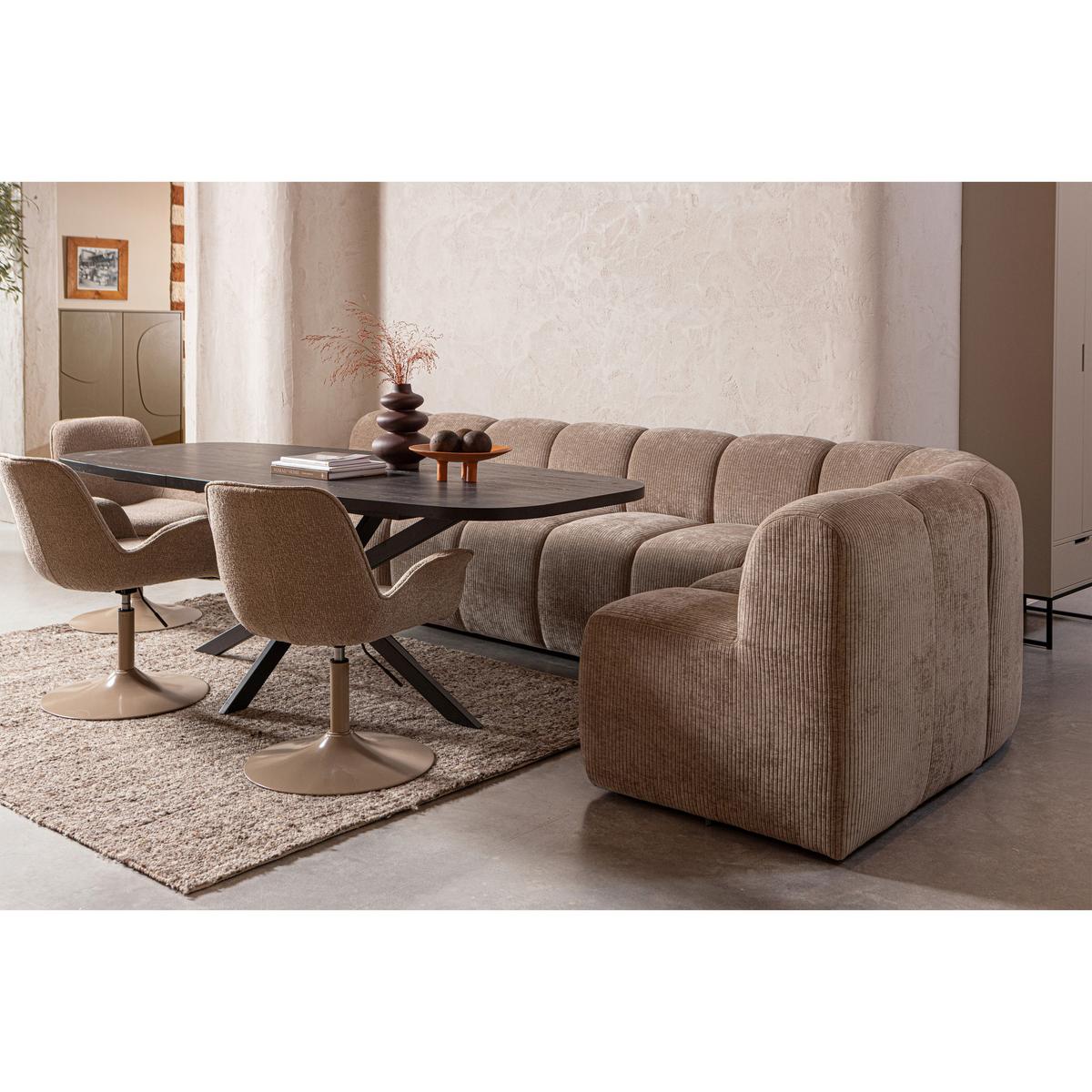 Sitzbankelement Mojo Sandfarben B: 84cm - Sandfarben, MODERN, Textil (84/83/73cm) - Livetastic