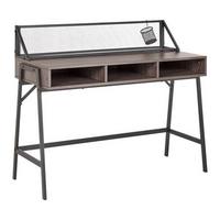 Písací stôl LENA dekor orech - čierna/farba orecha, Modern, kov (110/50/96cm) - Bessagi Home