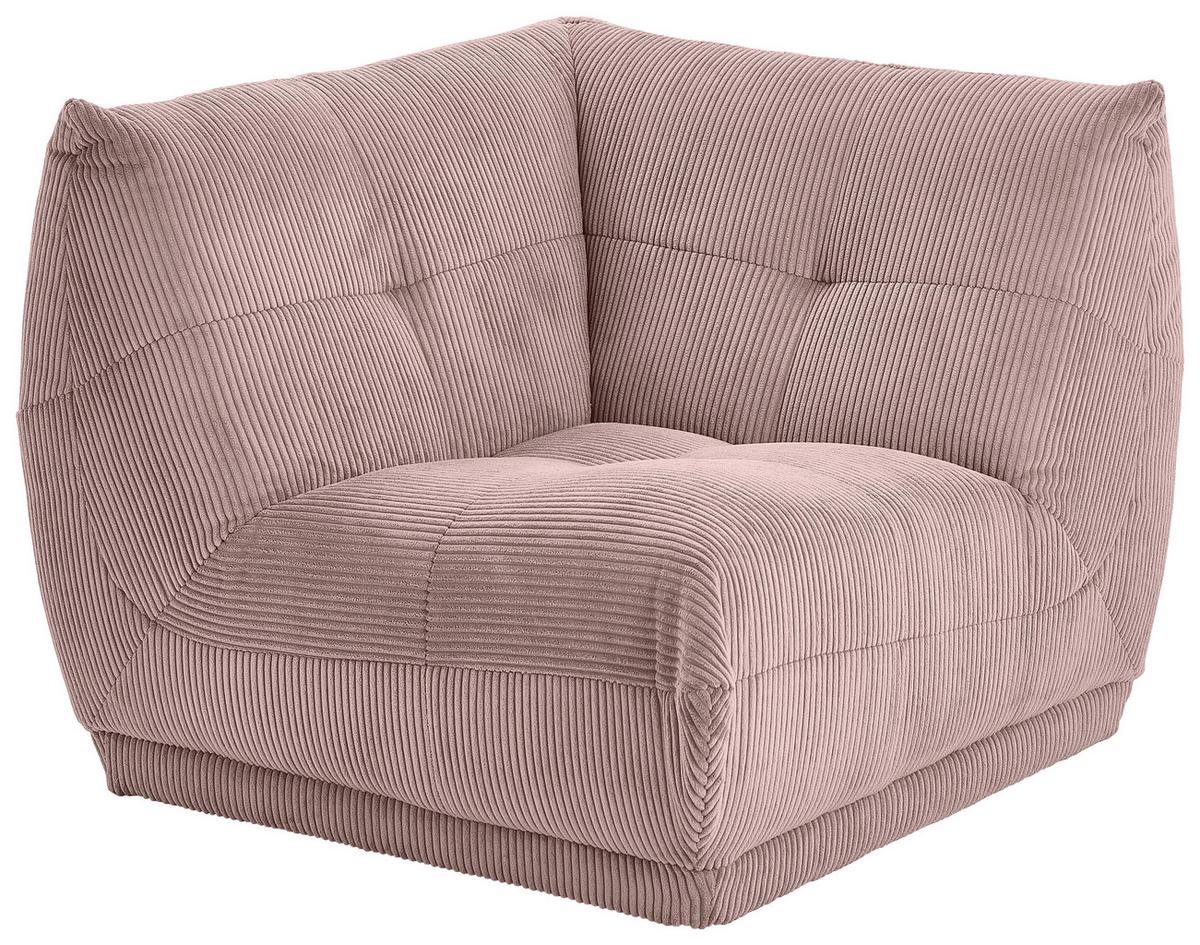 Modul Sofa Giselle Ecke B: 105 cm Cord Altrosa - Altrosa, Trend, Textil (105/80/105cm) - Livetastic