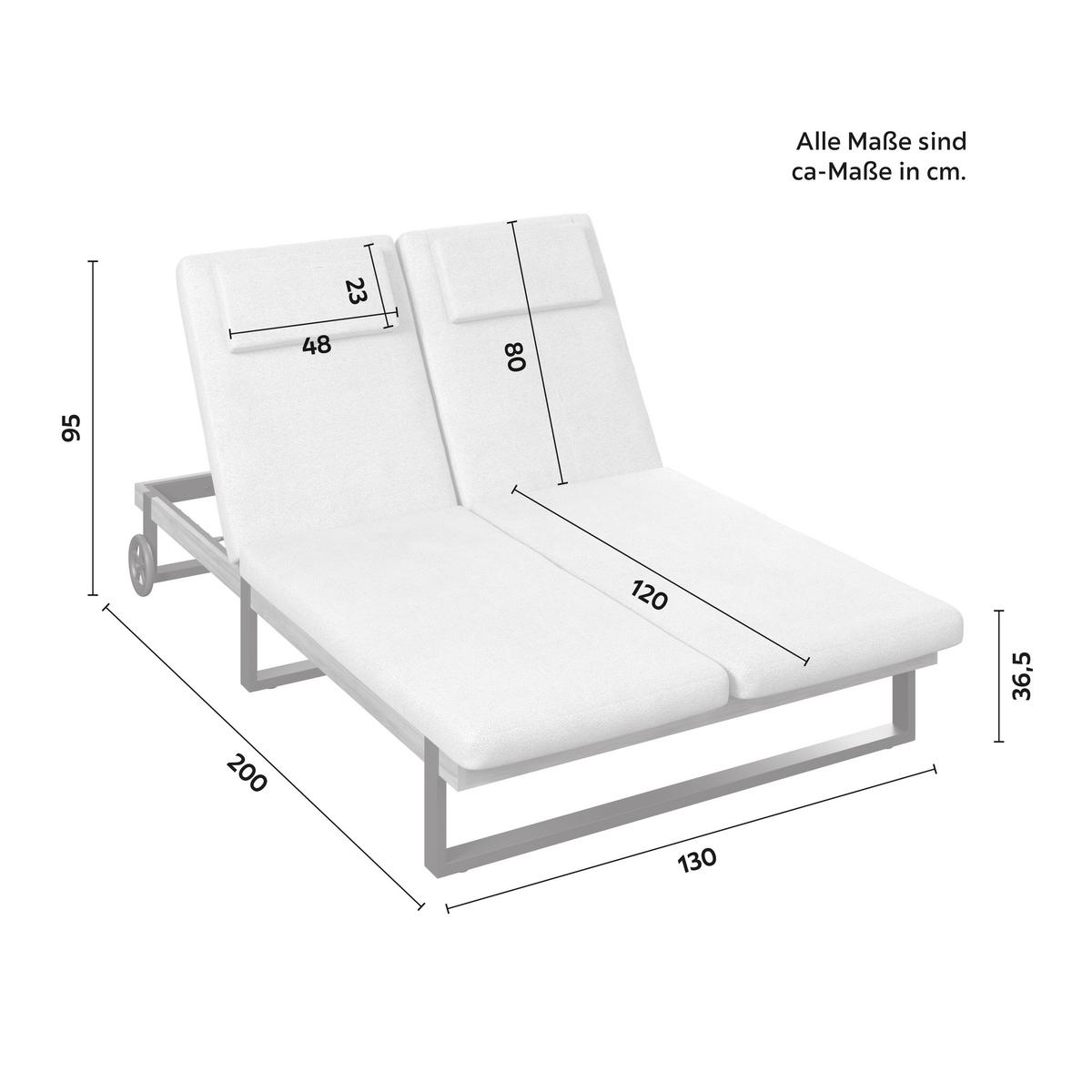 ZÁHRADNÉ LEŽADLO ELENYI - sivá, Modern, kov/drevo (130/95/200cm) - Bessagi Garden
