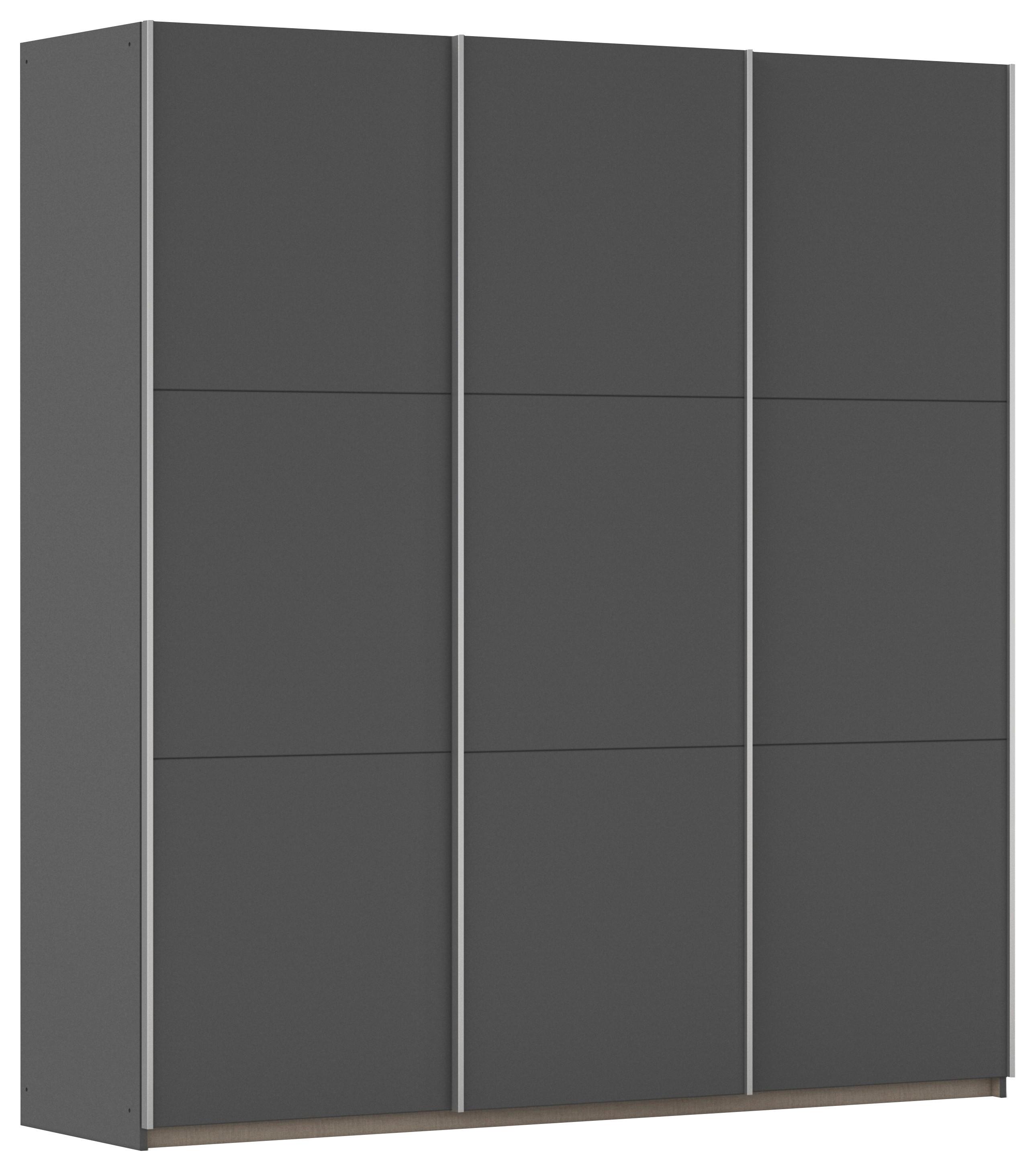 SCHWEBETÜRENSCHRANK Berny, Grau B: 196cm - Grau, Trend, Holzwerkstoff (196/210/59cm) - Rauch Möbel