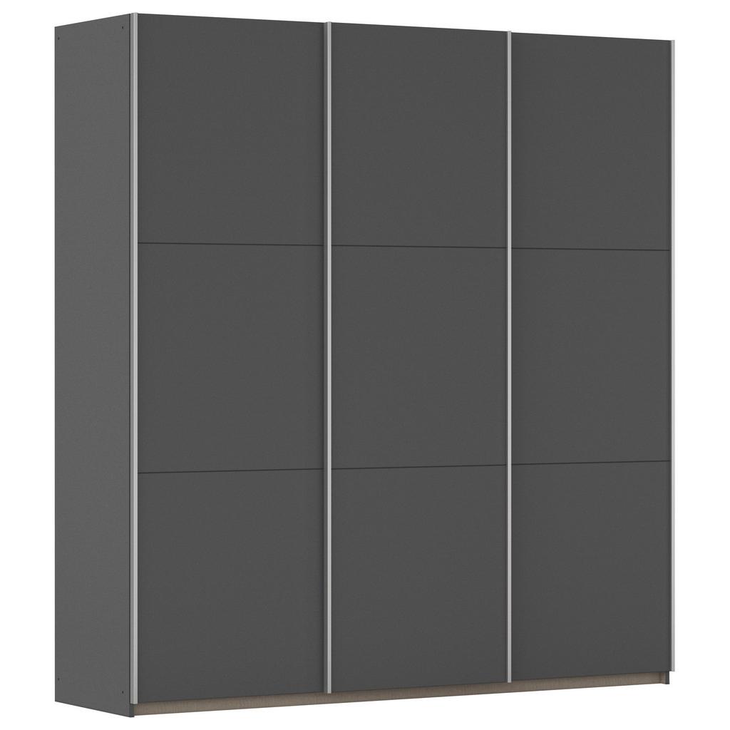 SCHWEBETÜRENSCHRANK Berny, Grau B: 196cm