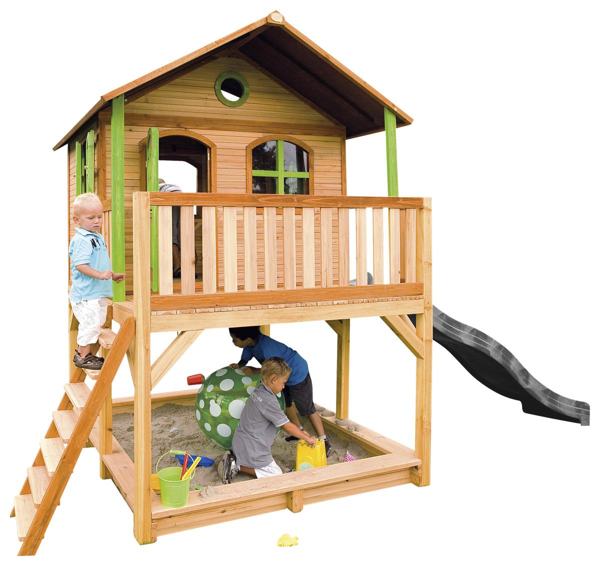 Spielhaus A030.042.80 - Braun/Grau, KONVENTIONELL, Holz (432/293/212cm) - Ambia Garden