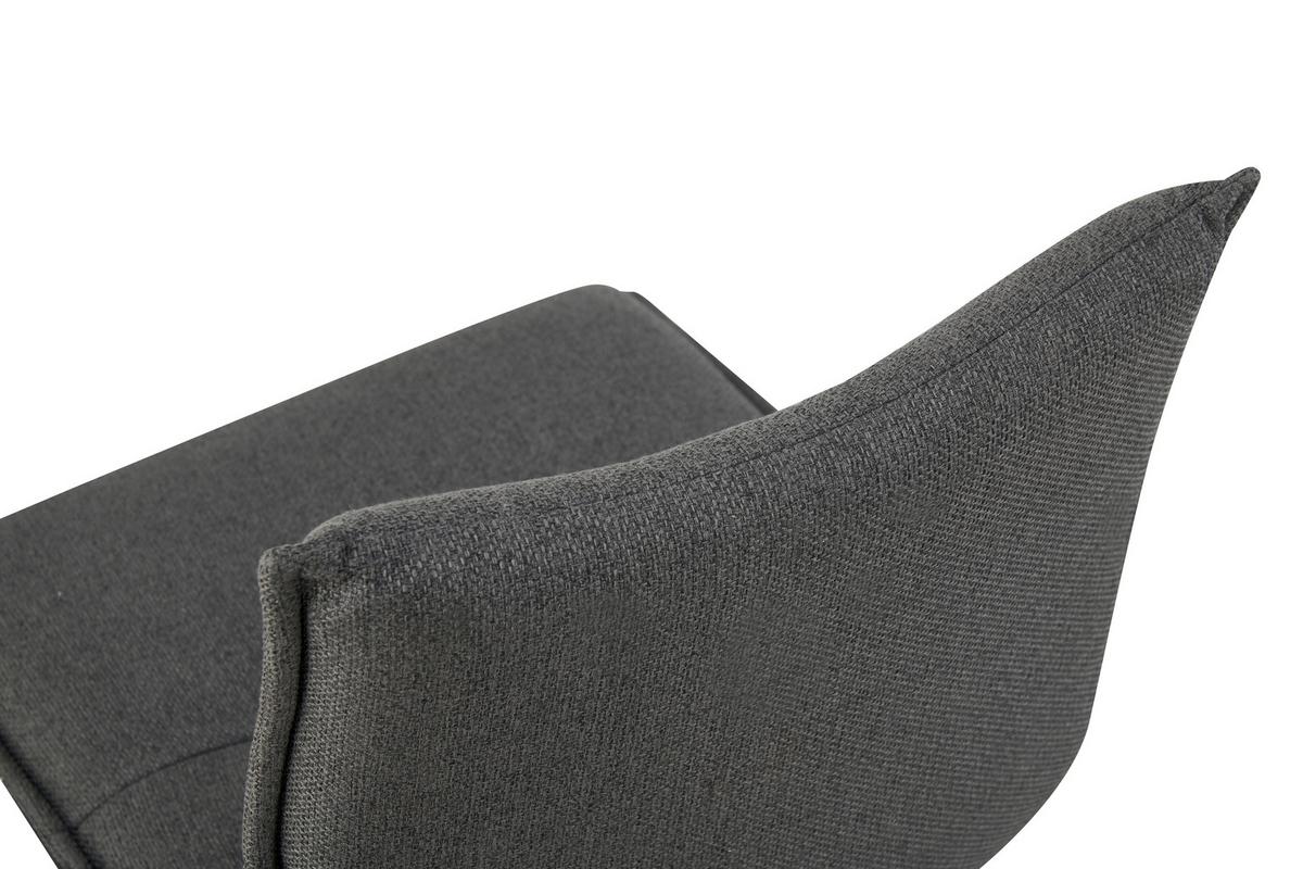 Schwingstuhl-Set Sonja Anthrazit B: 46 cm - Anthrazit/Schwarz, MODERN, Textil/Metall (46/89/57cm) - MID.YOU