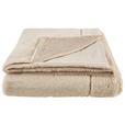 Kuscheldecke Lena Taupe 140x190 cm - Taupe, MODERN, Textil (140/190cm) - Luca Bessoni