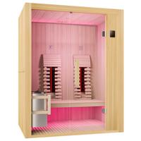 Infrarotkabine Sauna Alaska 2 Personen - Naturfarben, Basics, Glas/Holz (110/200/160cm) - Sanotechnik