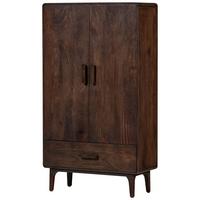 Schrank Liya Dunkelbraun B: 85 Cm - Dunkelbraun, Design, Holz (85/150/35cm) - Livetastic