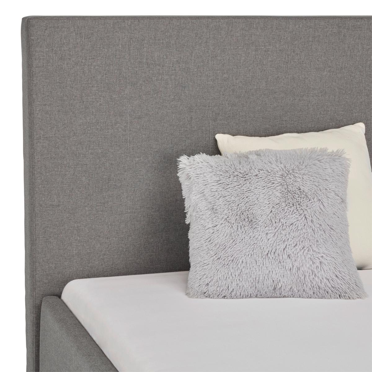 Čalúnená posteľ BILLY 120/200 cm, tmavosivá - čierna/prírodná farba, Konventionell, drevo/textil (120/200cm) - Mömax