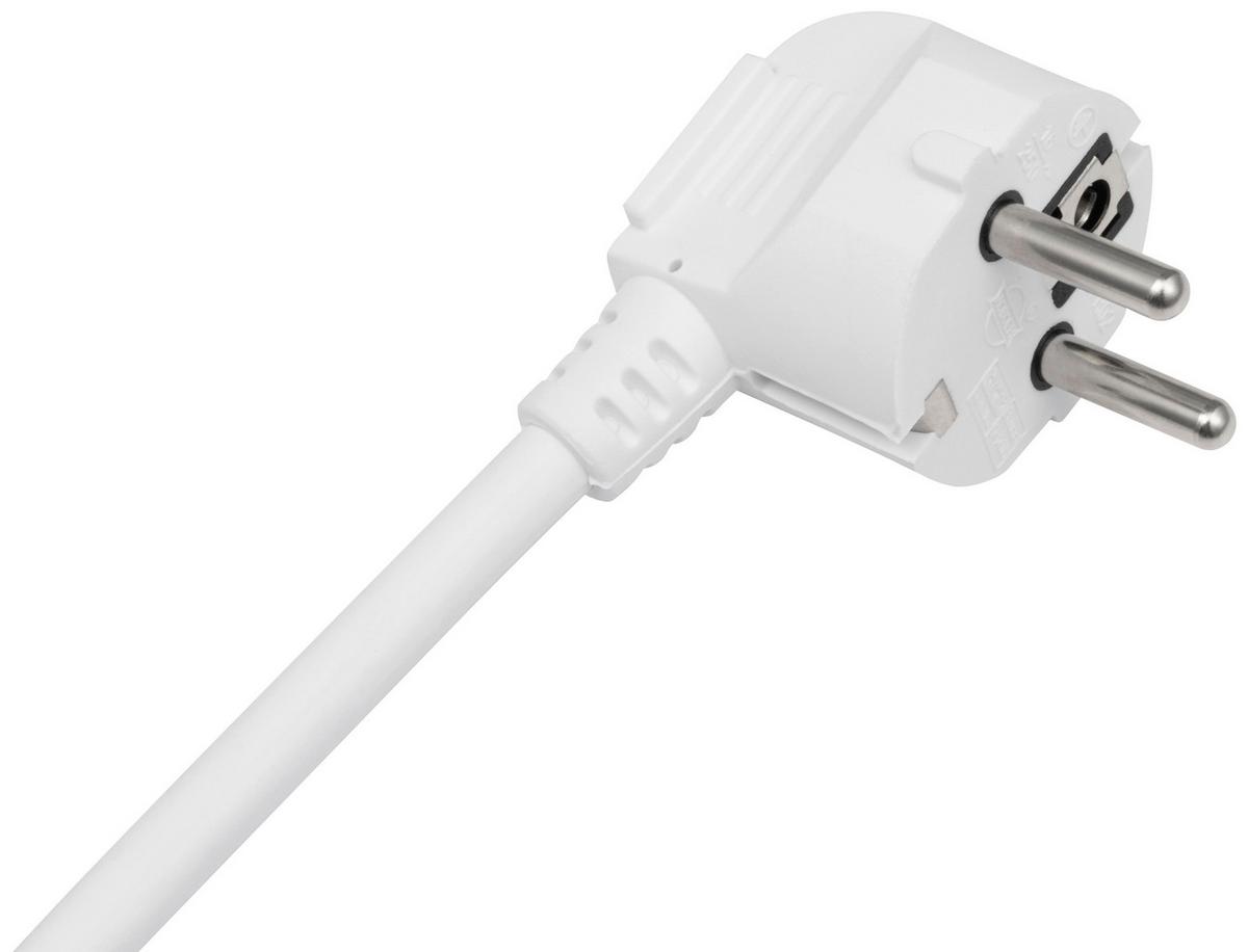 Steckdosenleiste, 250v Cora - Weiß/Grau, Basics, Kunststoff/Metall (24,4/5,2/4,1cm) - Ondega