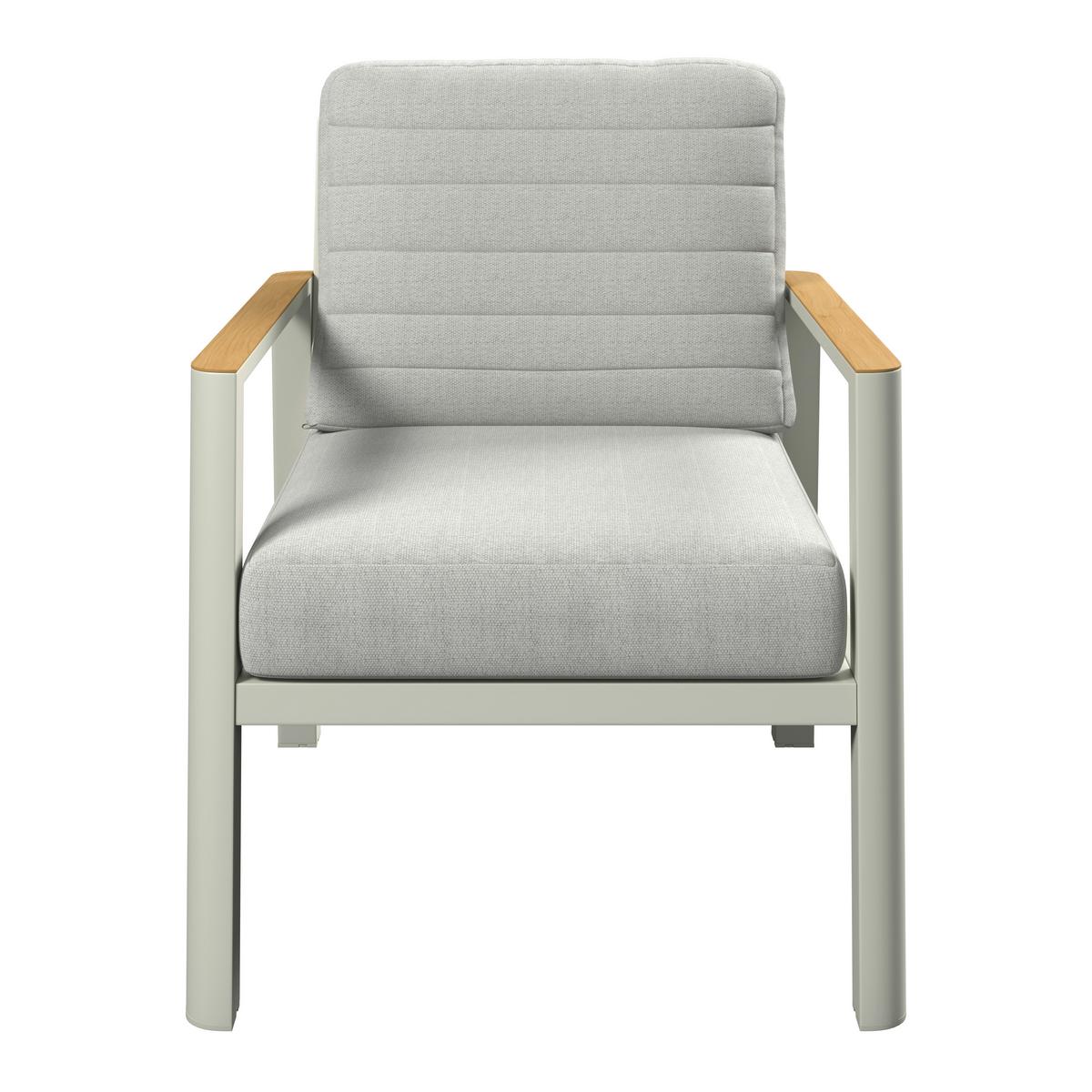 ZAHRADNÍ SADA GARDA - světle šedá/přírodní barvy, Moderní, kov/textil