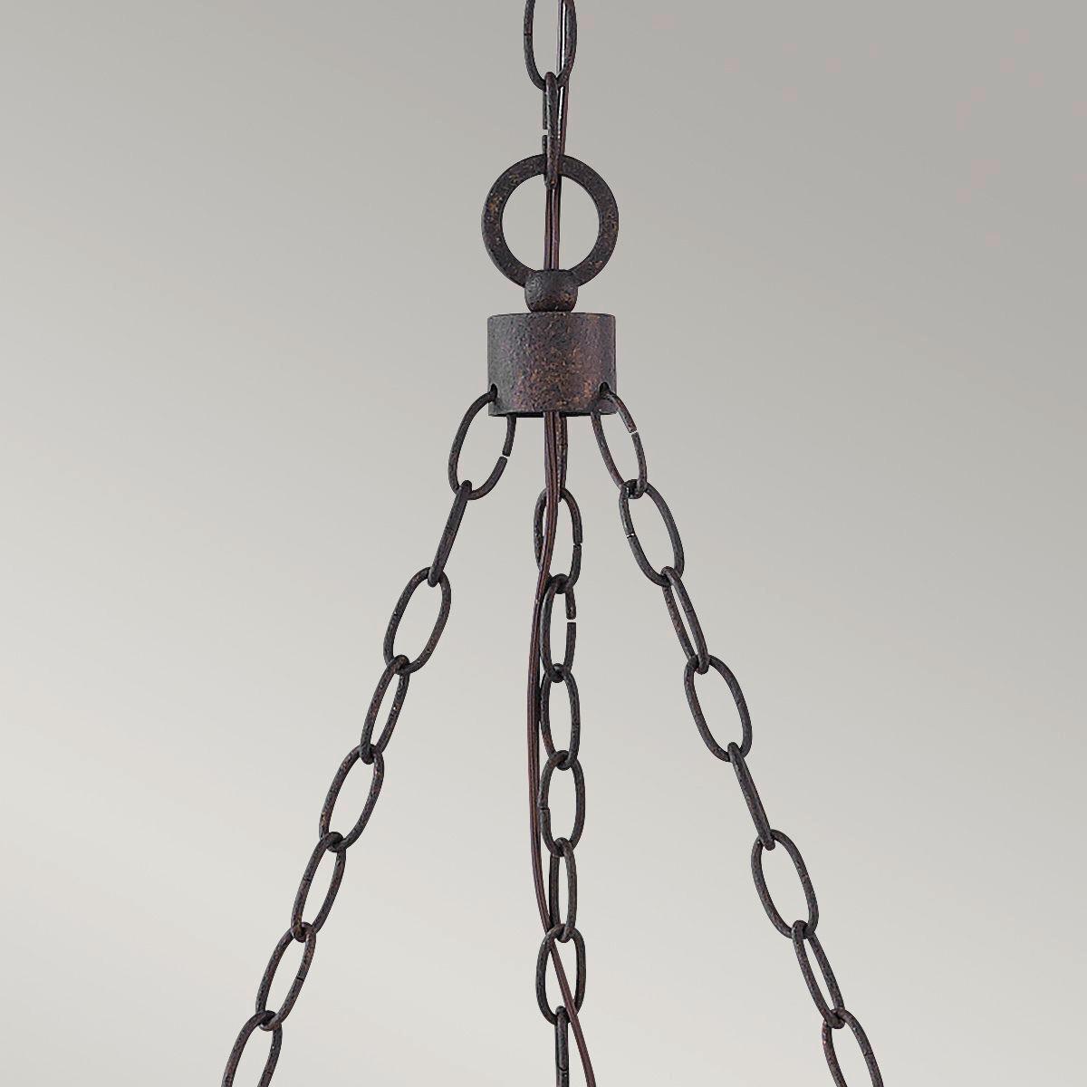 Csillár Hk-Sawyer6-Sq - fekete/vad tölgy, Konventionell, üveg/fém (59,1/61cm) - Elstead Lighting