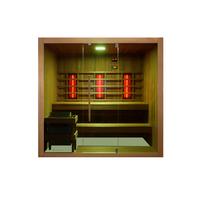 Sauna- und Infrarotkabine Kotka Naturfarben B: 150 cm - Naturfarben, KONVENTIONELL, Holz (200/150/190cm) - Sanotechnik
