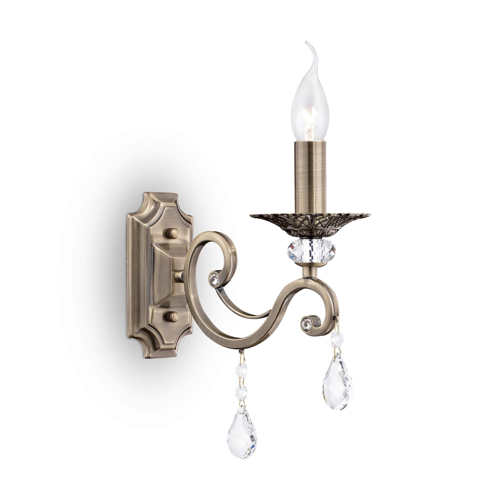 WANDLEUCHTE GRACE - Messingfarben, Trend, Glas/Metall (12/39/27cm) - MAYTONI