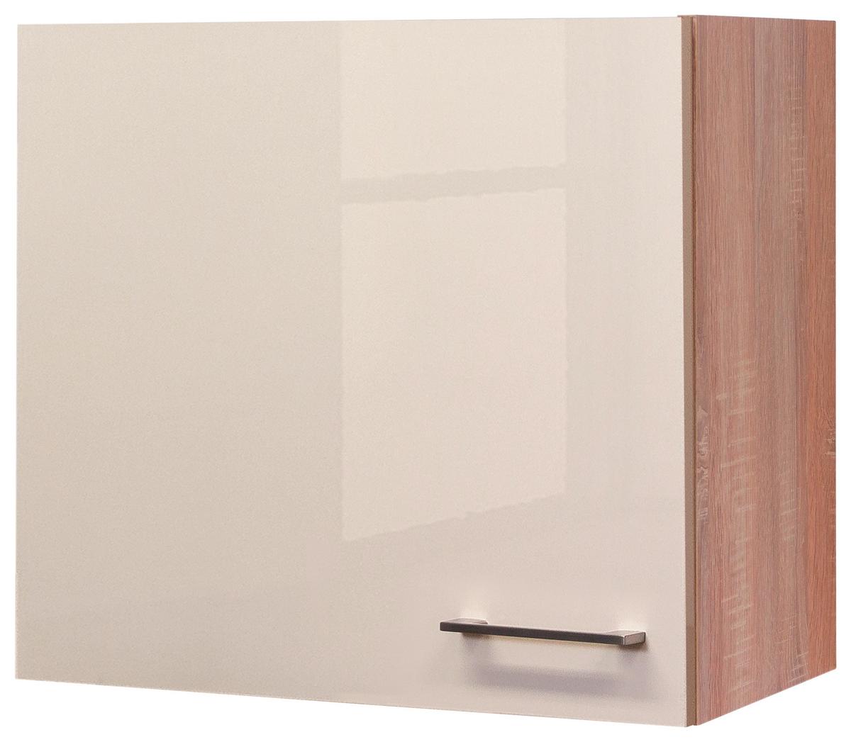 Horní kuchyňská skříňka Nepal H60 - Sonoma dub/kašmírová, Moderní, kov/kompozitní dřevo (60/54,8/32cm) - MID.YOU