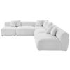 Ecksofa Bloom - Weiß, Trend, Textil (300/315cm) - Livetastic