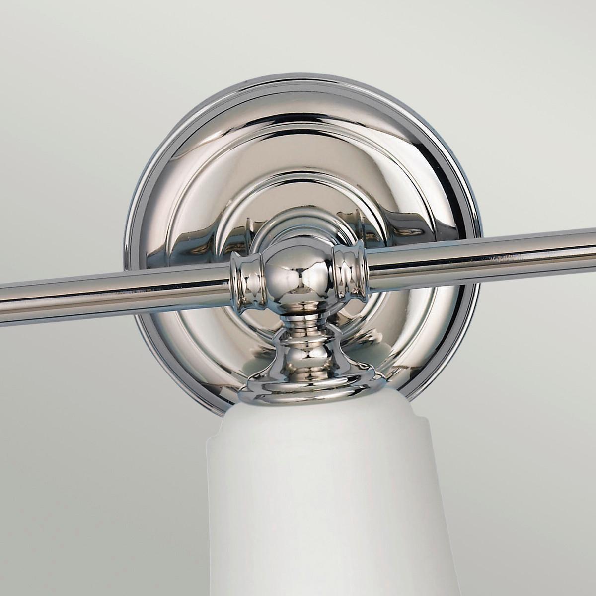 Bad-wandleuchte Ip44, 3-Flammig, Chromfarben - Chromfarben, Design, Glas/Metall (53.3/24.8/15.2cm) - Elstead Lighting