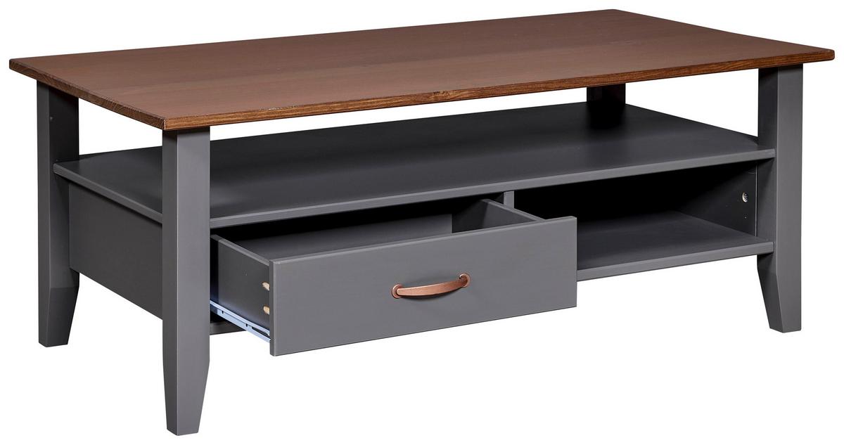 Couchtisch Luzerna - Braun/Grau, Design, Holz (115/60/45cm) - Livetastic