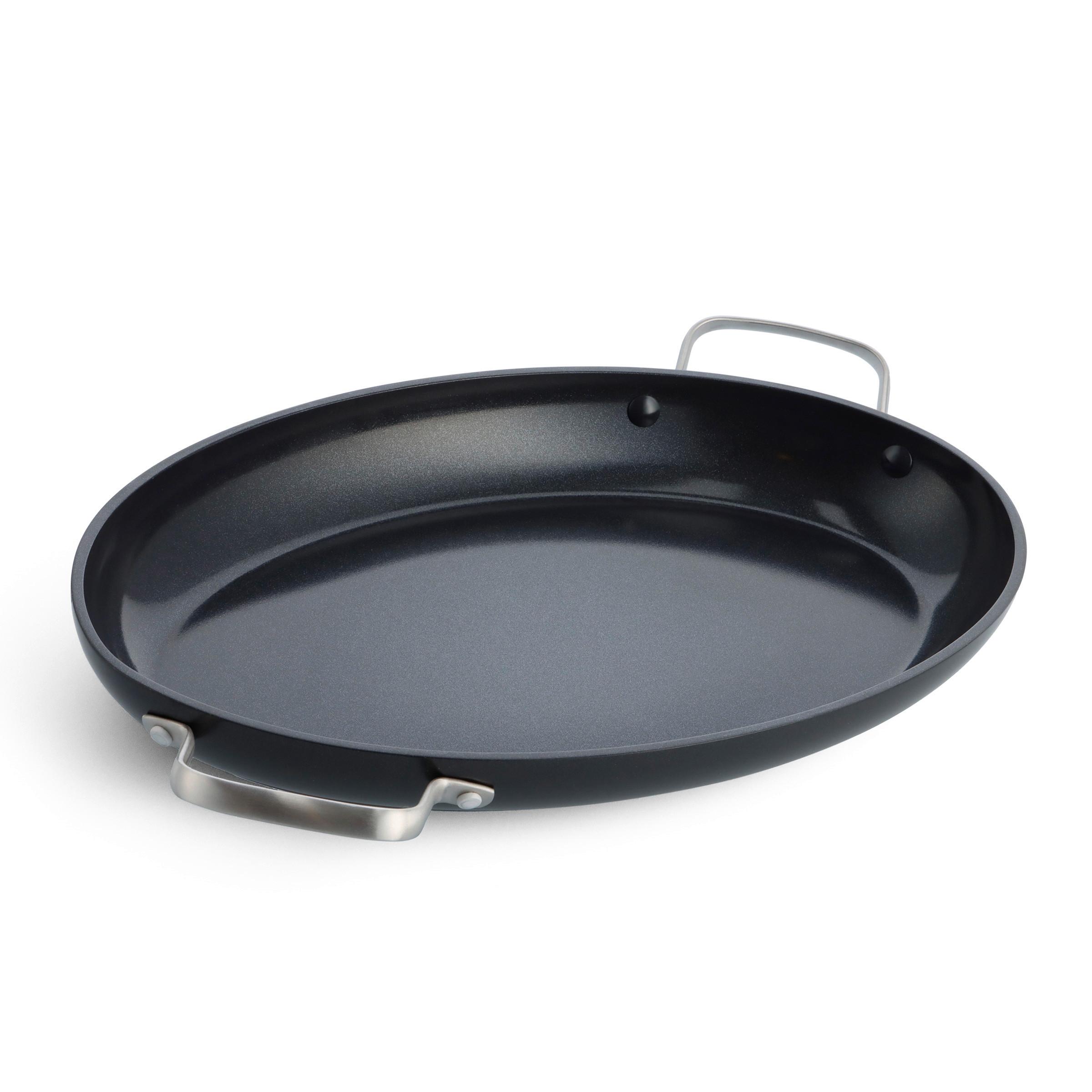 Fischpfanne Copenhagen Schwarz D: 40 cm - Schwarz, Basics, Metall (40cm) - GreenPan