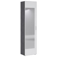 Előszobaszekrény Salve - Modern, faalapú anyag/Üveg (50/197,5/35cm)