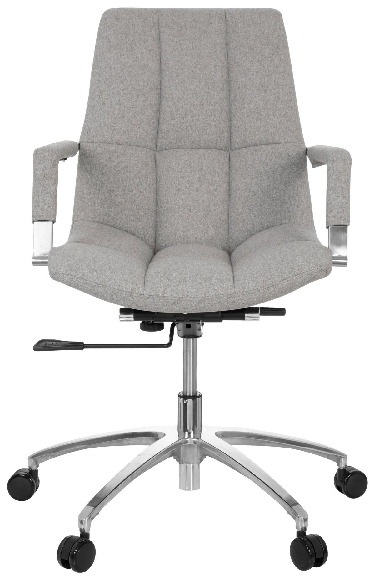 Drehstuhl Saranto Hellgrau - Silberfarben/Hellgrau, MODERN, Kunststoff/Textil (58/102/60cm) - MID.YOU
