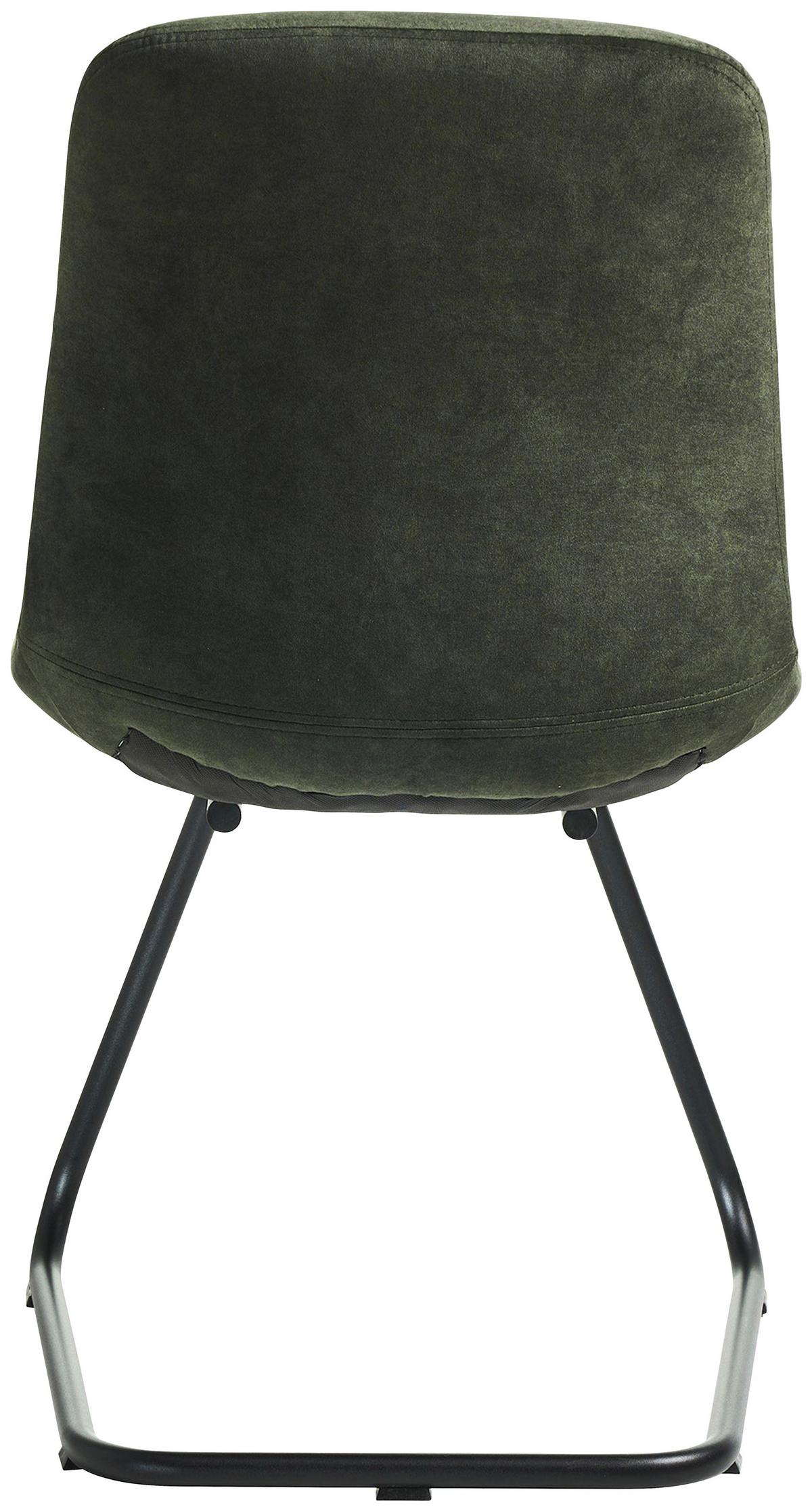 STOLIČKA SWING-CH - čierna/lesná zelená, Basics, kov/textil (51/89/61cm) - Celina Home