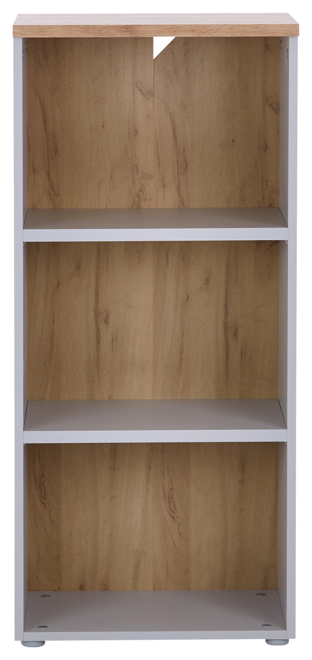 Aktenregal Kontor K4 Eiche Dekor Grau B: 50 Cm - Eichefarben/Grau, MODERN, Holzwerkstoff (50/112/38cm)