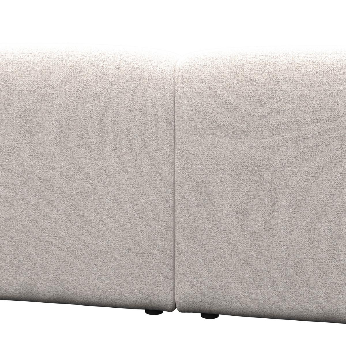 Rohová sedačka MARLO, obojstranná, krémová ženilka - čierna/krémová, Modern, drevo/textil (263/162cm) - Bessagi Home