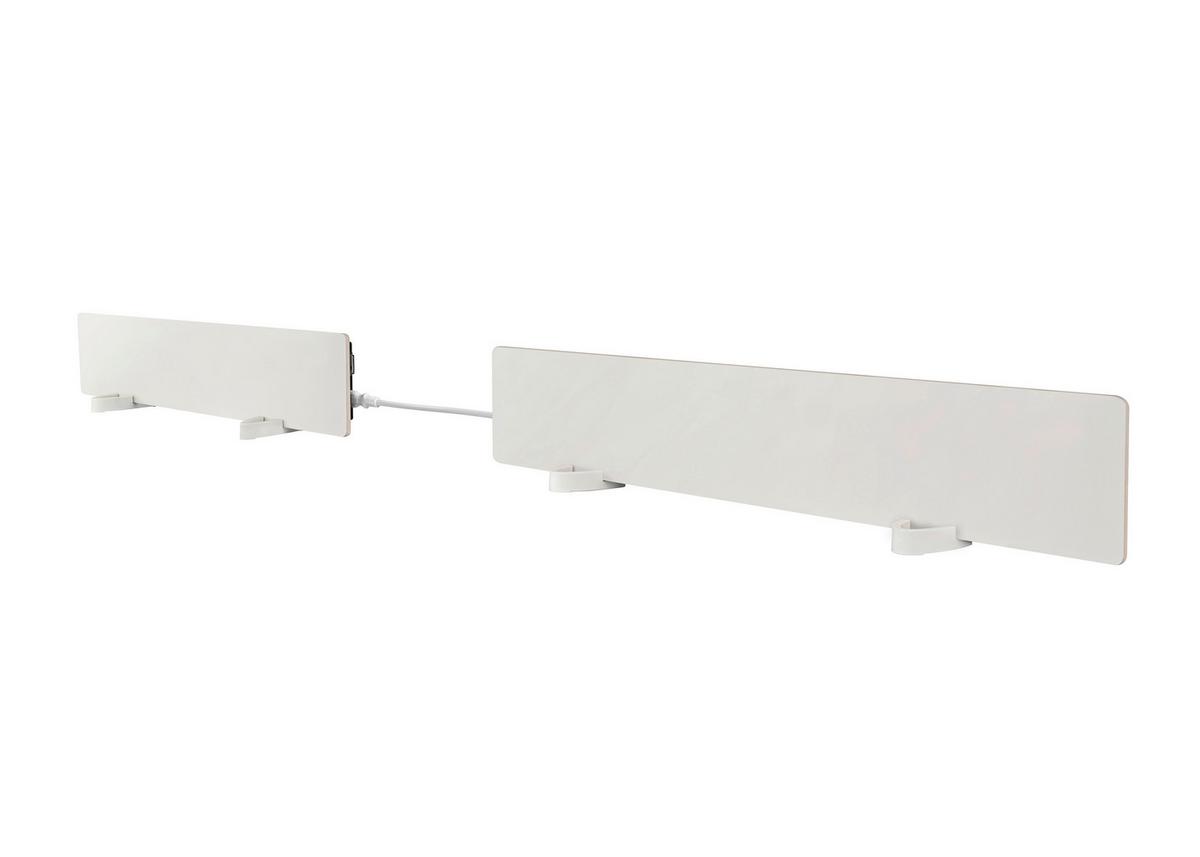 INFRAROT-HEIZPANEEL 50W, inkl. Aufhängevorrichtung - Weiß, Basics, Kunststoff (49,7/9,5/2,8cm) - Silva Homeline