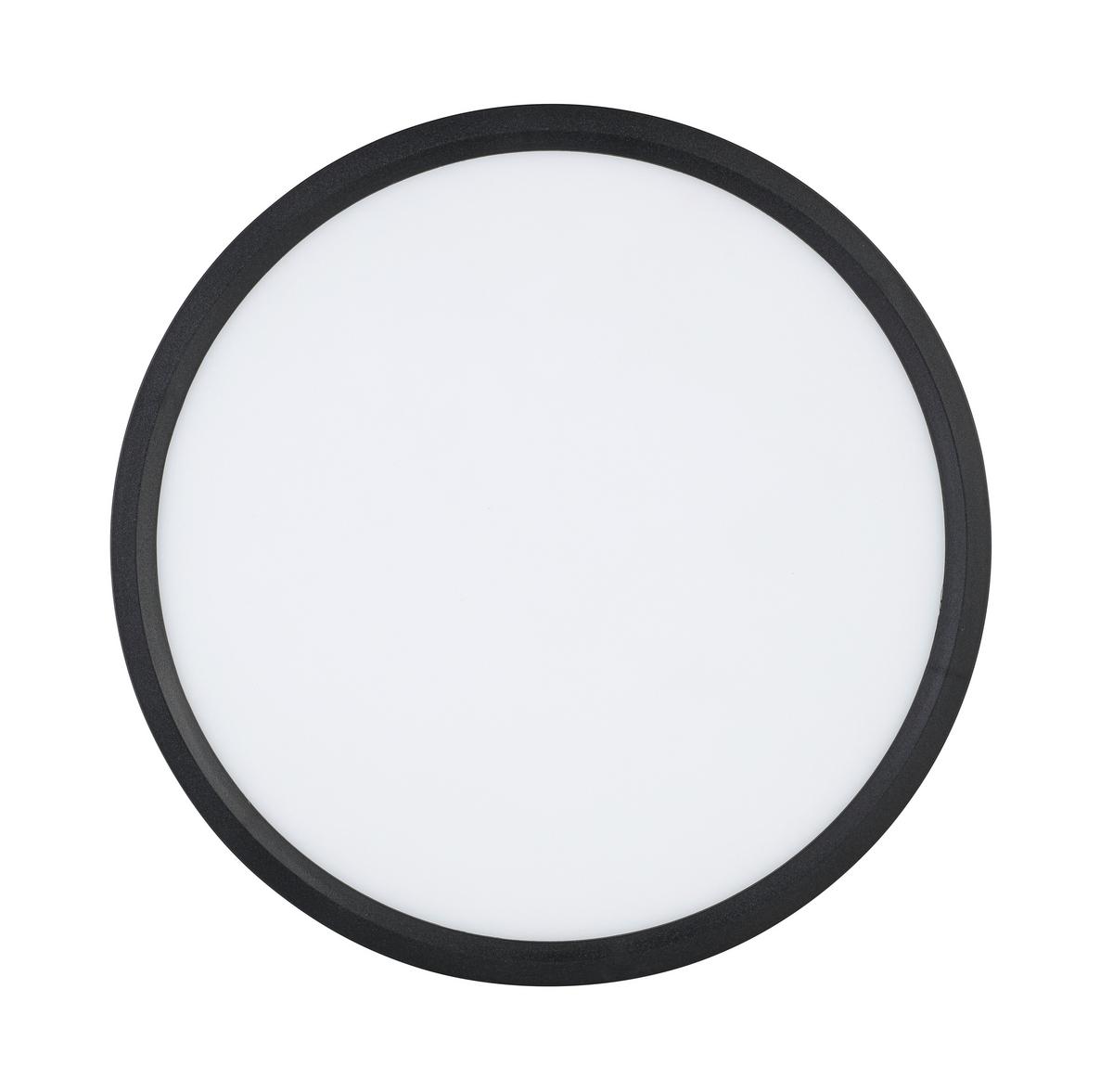 STROPNÉ LED SVIETIDLO TIR - čierna/biela, Modern, plast (30/2,5cm) - Mömax