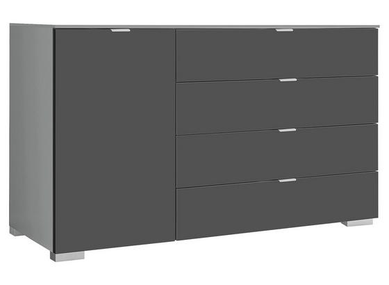 Kommode Includo B: 120cm Vulkan,saphir - Alufarben, Natur, Holzwerkstoff (120/77/40cm) - MID.YOU Kommode Includo B: 120cm Vulkan,saphir - Alufarben, Natur, Holzwerkstoff (120/77/40cm) - MID.YOU
