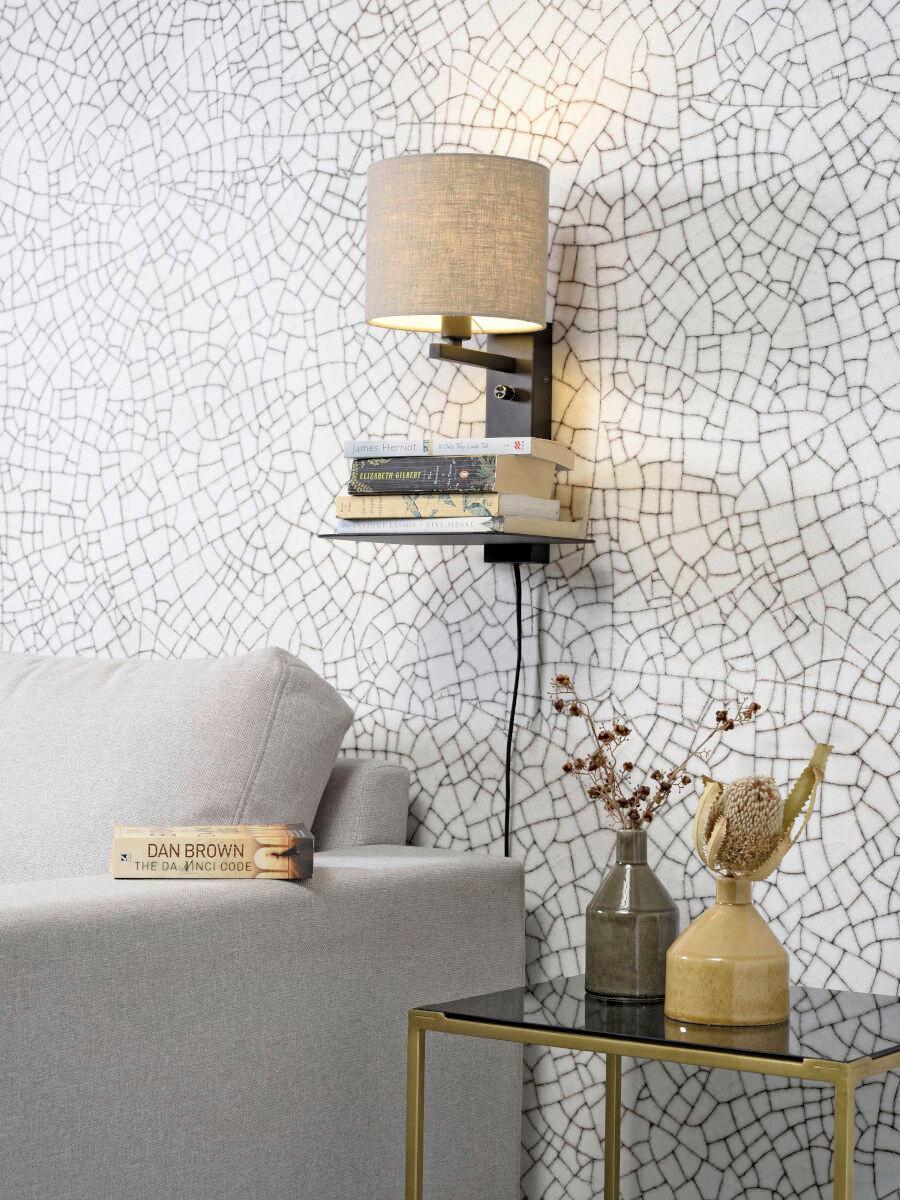Wandleuchte Florence/wm/b/1815/ld - Hellbraun, Trend (24/22/42cm) - It's about Romi