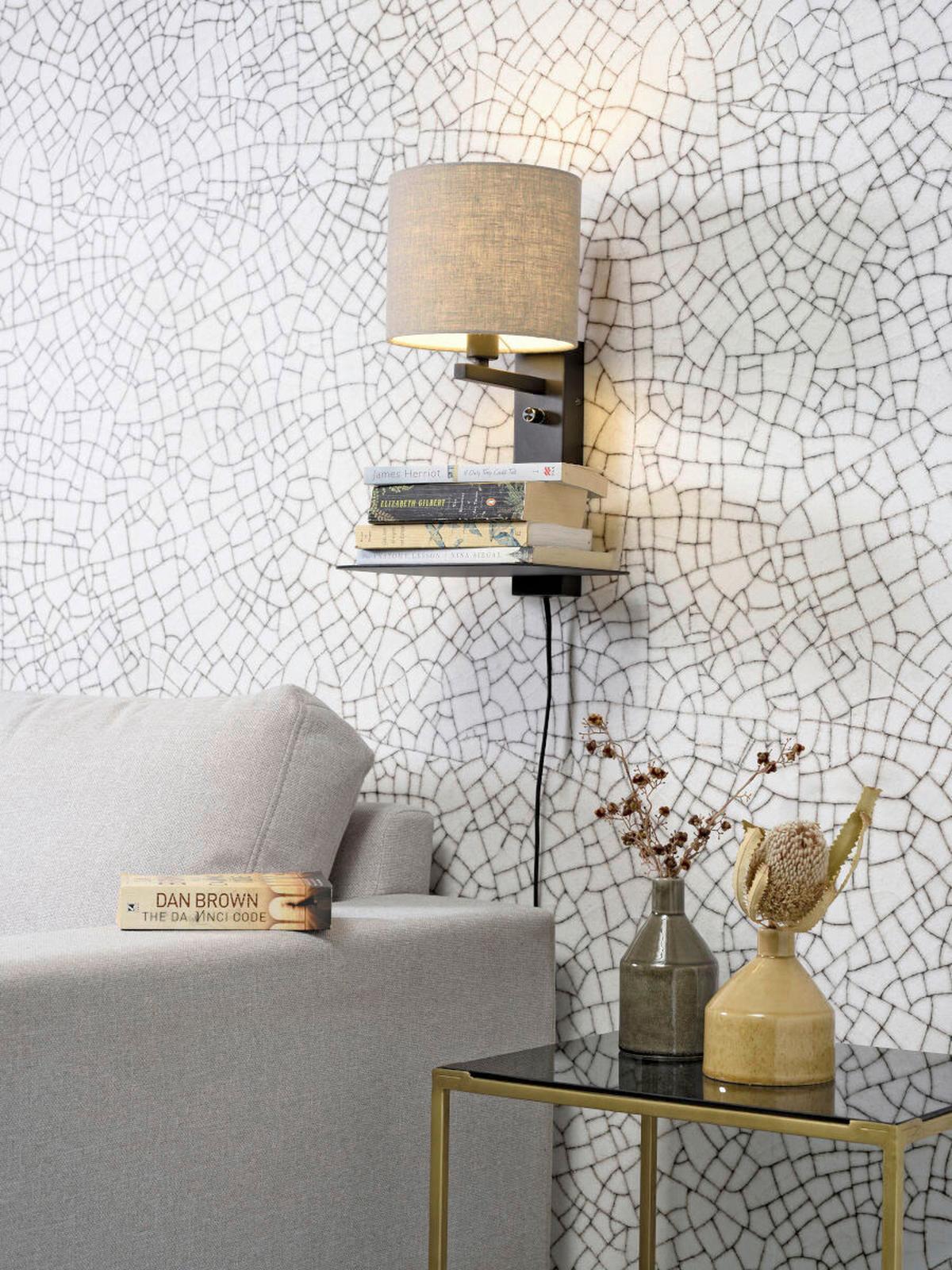 Wandleuchte Florence/Wm/B/1815/Ld - Hellbraun, Trend (24/22/42cm) - It's about Romi