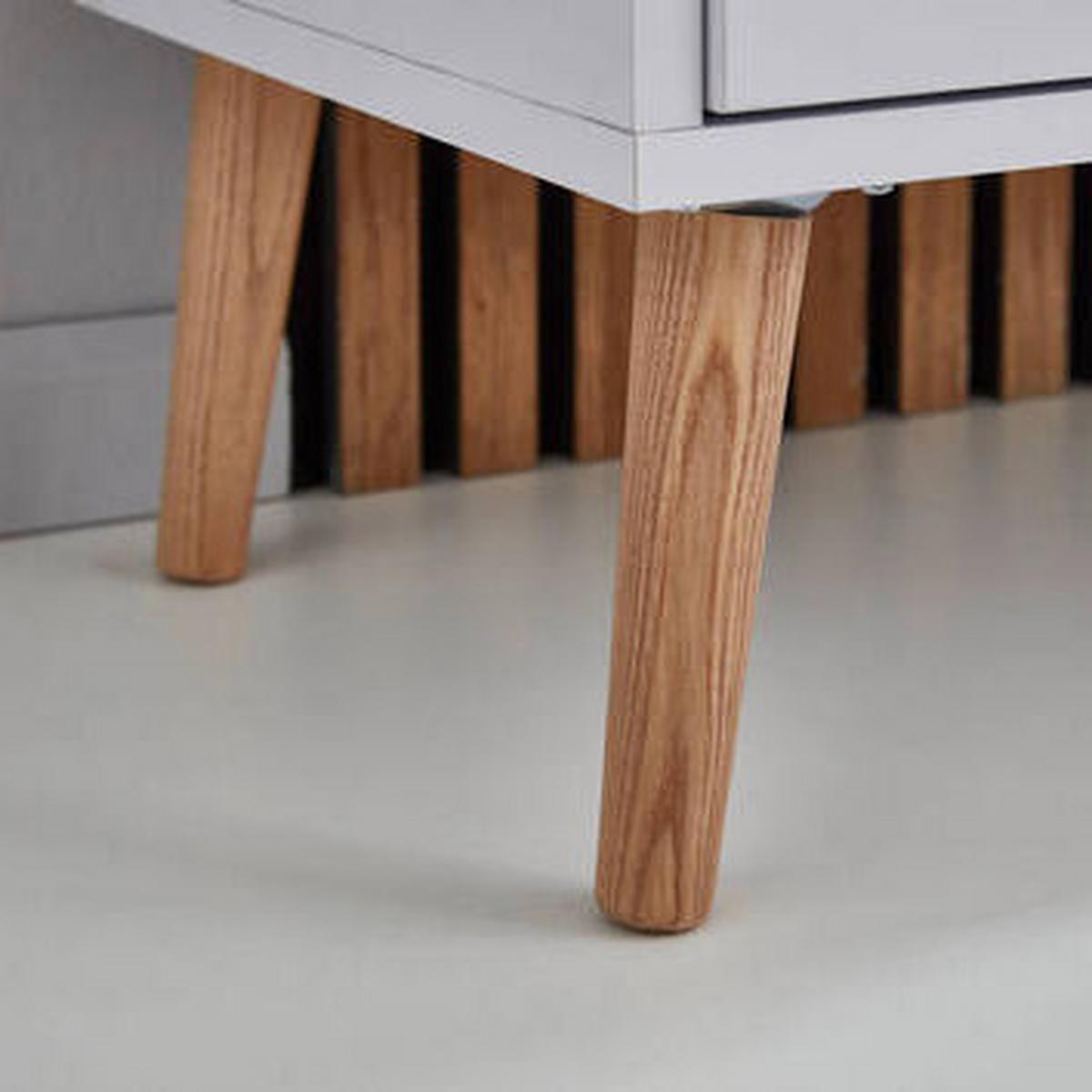 Sideboard Mailand Weiß/ Weiß Hg/eiche Dekor B: 184,5cm - Weiß Hochglanz/Eiche Artisan, MODERN, Holzwerkstoff (184,5/86/33cm) - MID.YOU